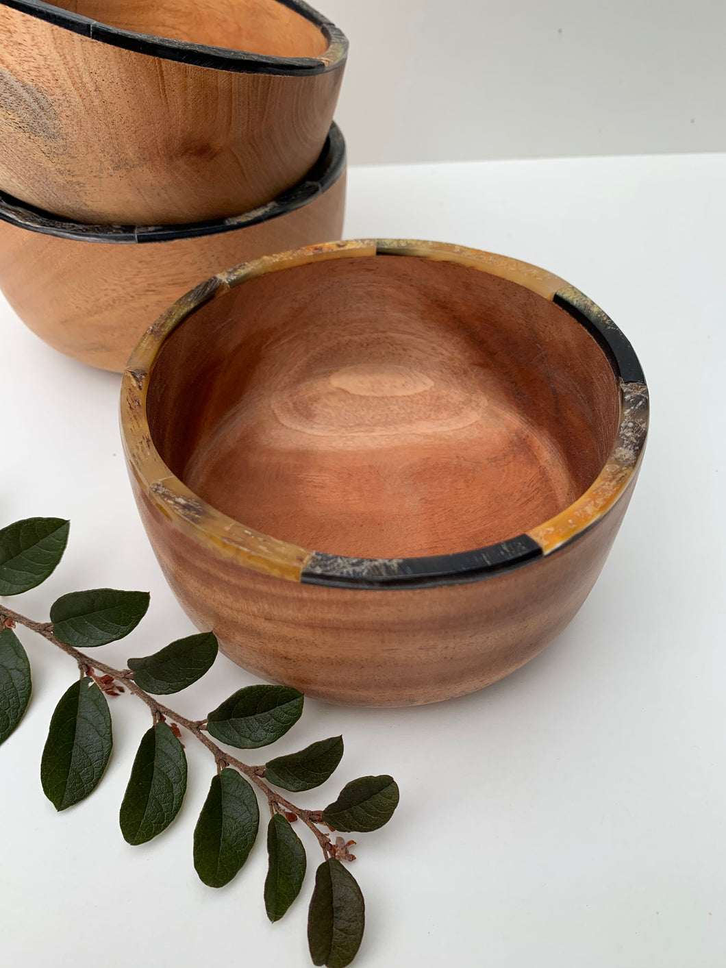 Small Bowl With Horn Rim