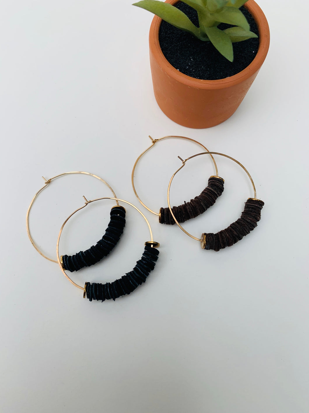 Leather Bits Earrings