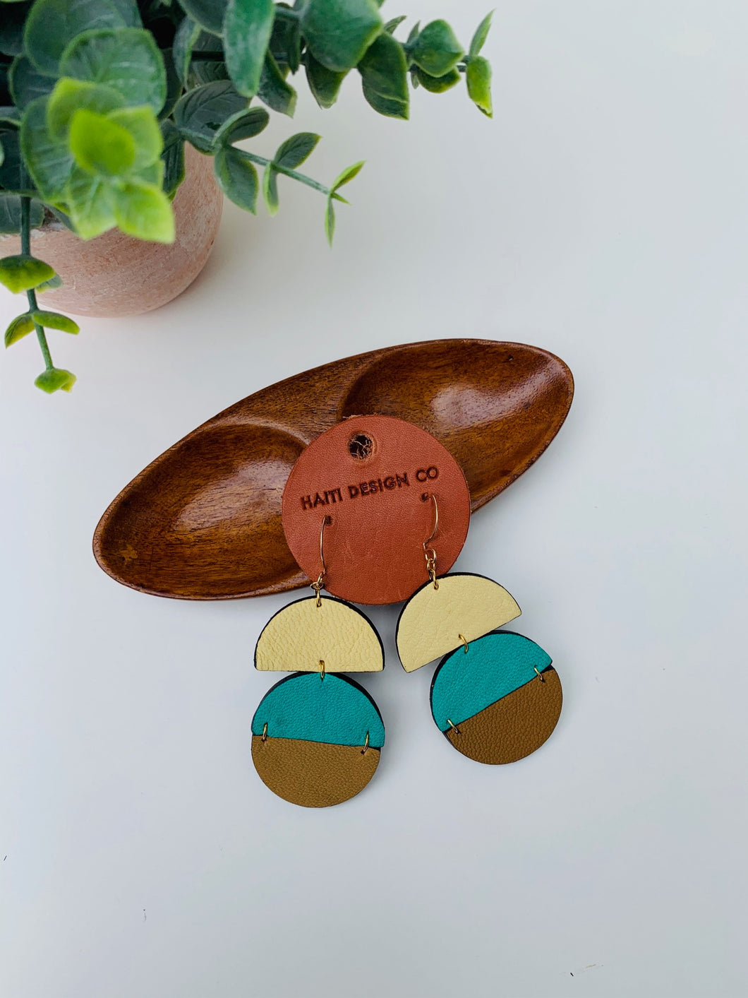 Gia Leather Earrings