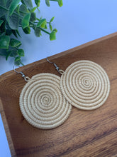 Load image into Gallery viewer, Woven Disc Earrings - Large
