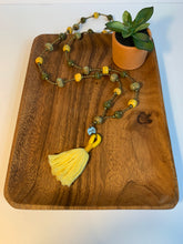 Load image into Gallery viewer, Clay Beaded Necklace With Tassel
