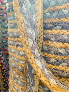 Sari Fabric and Jute Laundry/Toy Tote