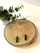 Load image into Gallery viewer, Sea Glass Hoop Earrings

