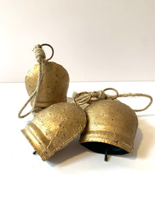 Small Brass Double Rim Cow Bell